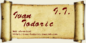 Ivan Todorić vizit kartica